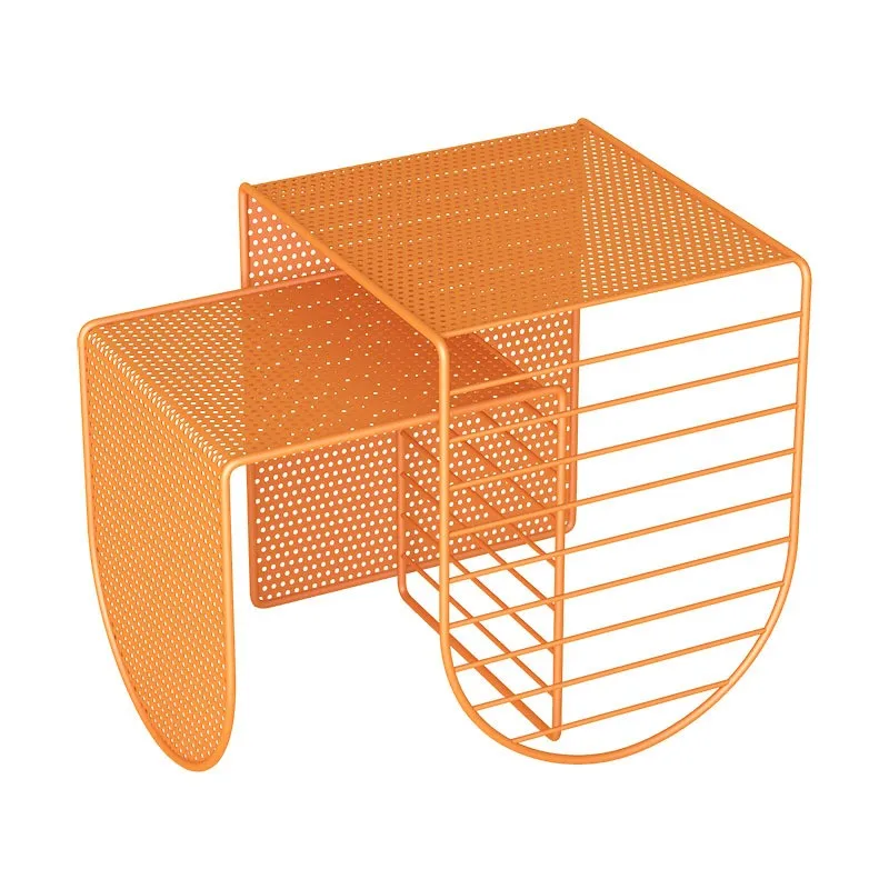 

Multifunctional Wrought Iron Sofa Coffee Table Home Living Room Furniture TV Cabinet Combination Coffee Table Decoration