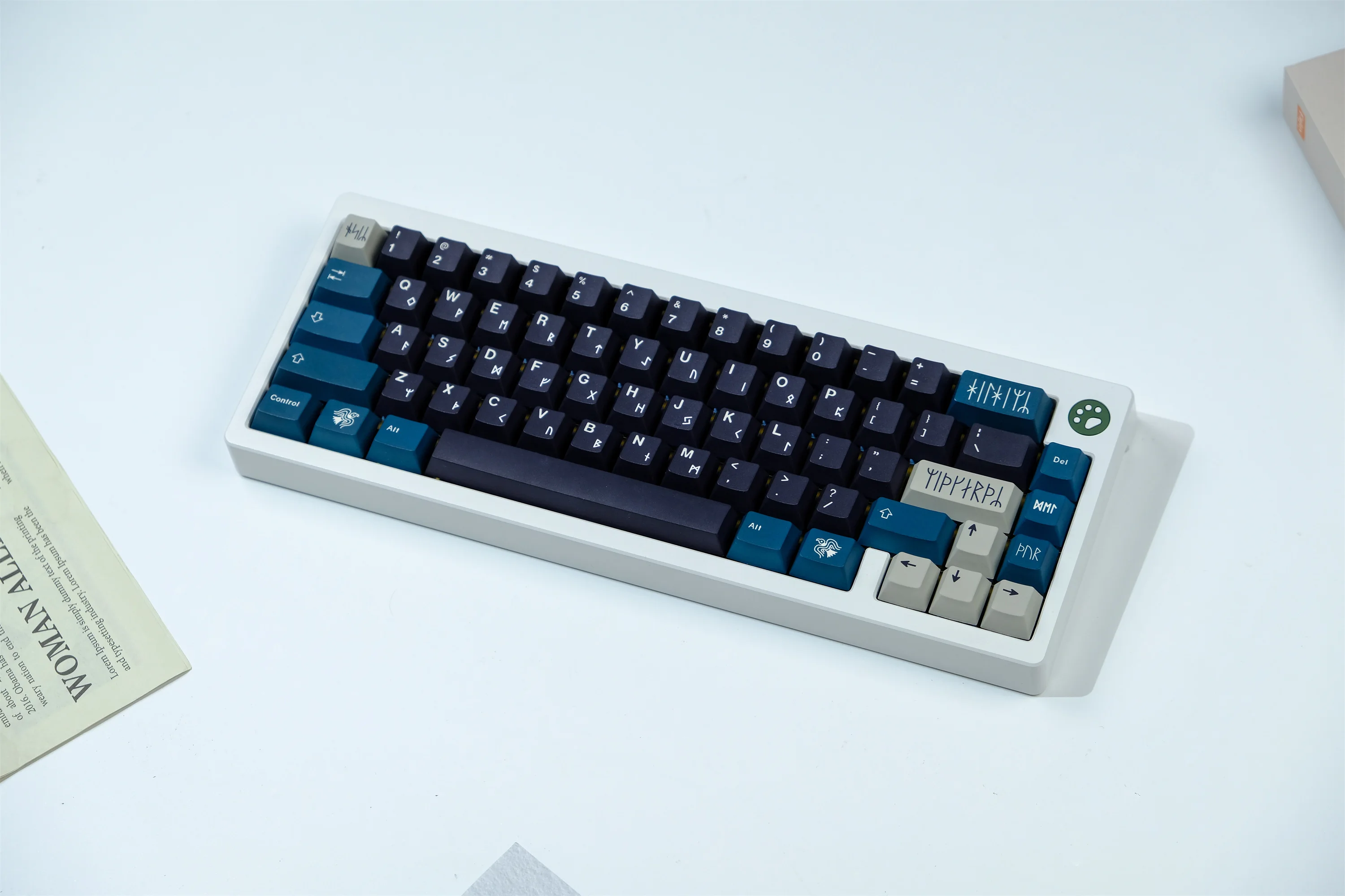 GMK North-tecla PBT para teclado mecánico, accesorio con 129 teclas, perfil de cereza, DYE-SUB, personalizado