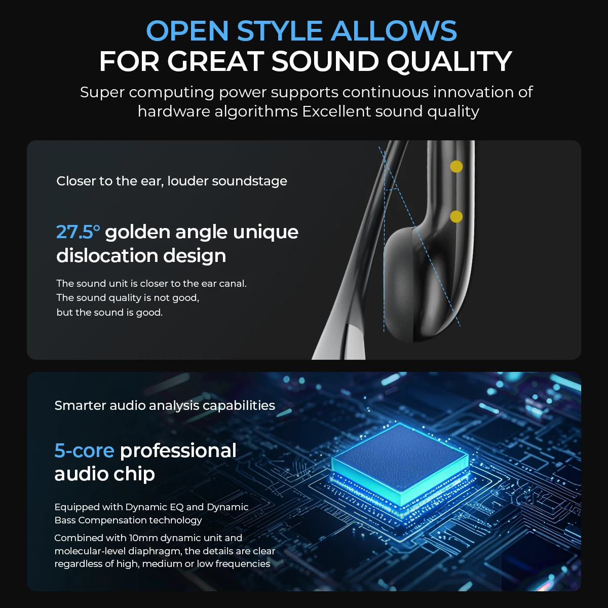 번역기 HTC NE23 OWS 무선 헤드폰 6.0 번역 이어폰 듀얼 소음 감소 통화 IP55 전문 보호