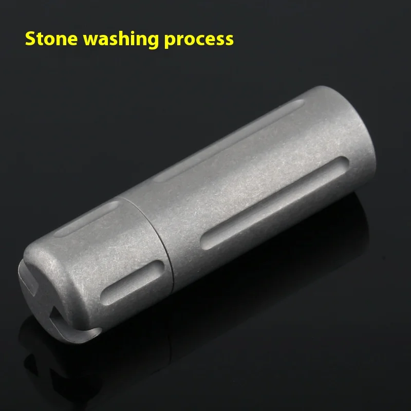 

Portable Titanium Alloy Sealed Storage Case For Medicines Outdoor Camping Hiking Protection Equipment Pill Capsule Storage Box