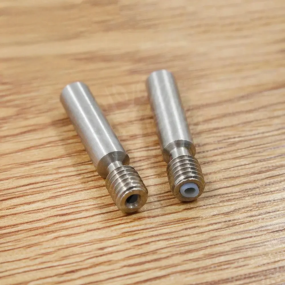 Heat Break Throat 3D Printer Throat Tube, M6 Thread Stainless Steel Throat for Creality Ender 3, Ender 3 Pro, Ender 3 V2, Ender