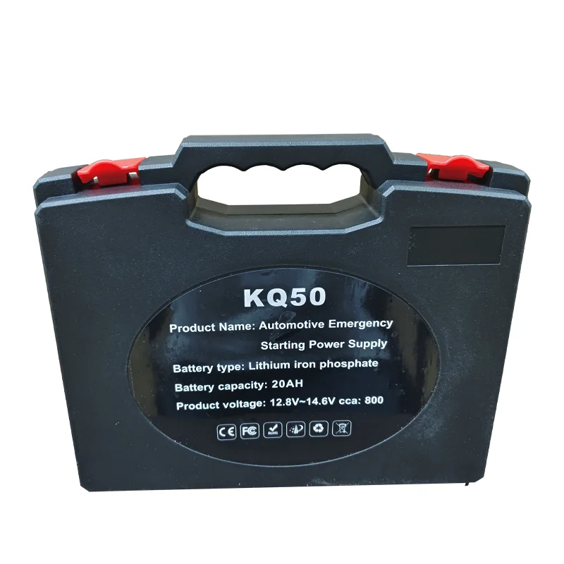 Portable 12V Professional Emergency Starting Power Supply 12.8V8000mAh LiFePo4 Battery Booster Vehicle Rescue Tool