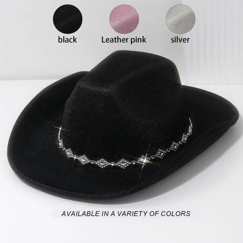 A sweet and cool engagement party fashion hat with pink top diamond-shaped