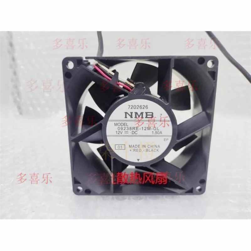 

EE для NMB 09238RE-12M-GL 9038 DC 12 В 1,50 А 9 см 3-проводной водонепроницаемый охлаждающий вентилятор