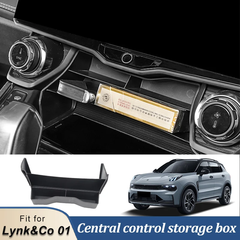 LINNUNU Lynk&Co 01 2021-2023 Central control storage box retrofit Organizer Tidying ABS Interior Automobiles Parts Storage