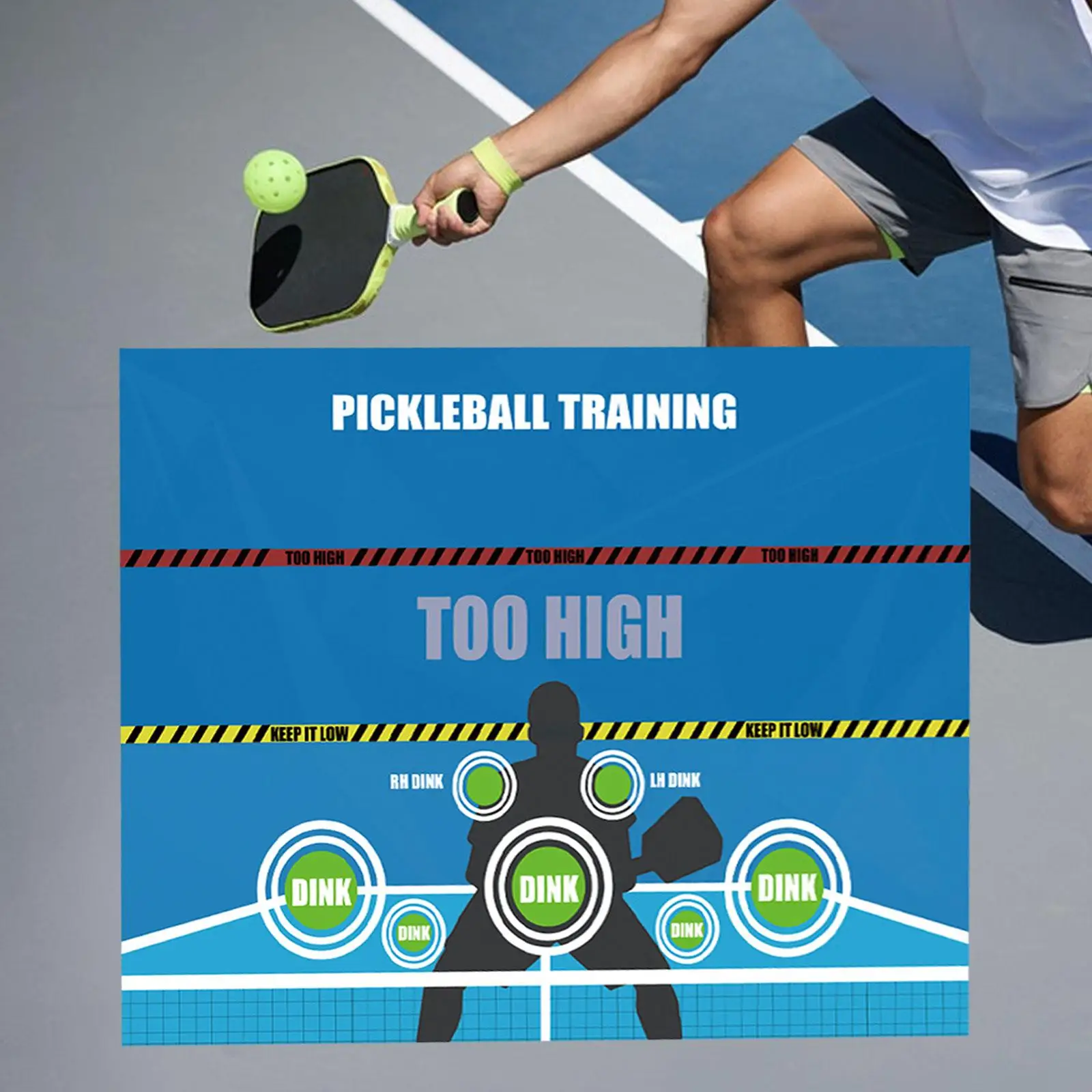 

Pickleball Dink Pad Pickleball Practice Pad for Walls for Indoor and Outdoor