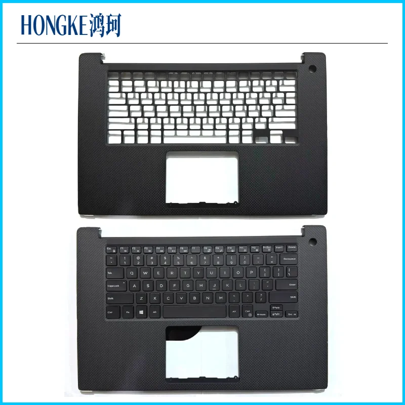 

Новинка для XPS 15 9570 7590 Precision 5530 5540, верхняя часть упора для рук ноутбука, рамка KB C, клавиатура с подсветкой в США 0JG1FC JG1FC