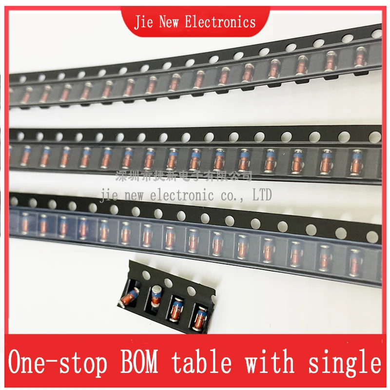 100PCS Zener Diode 0.5W ZMM9V1 ZMM10 ZMM12 ZMM15 ZMM16 ZMM18 ZMM20 ZMM22 ZMM24 ZMM27 ZMM30 ZMM33 ZMM36 ZMM39 LL-34