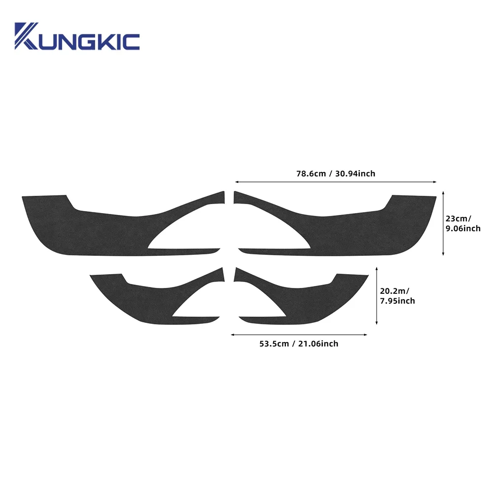 Door Anti-kick Pad For Volkswagen VW Golf 8 MK8 2021 2022 2023 2024 2025 Car Leather Carbon Mat Trim Accessories LHD RHD
