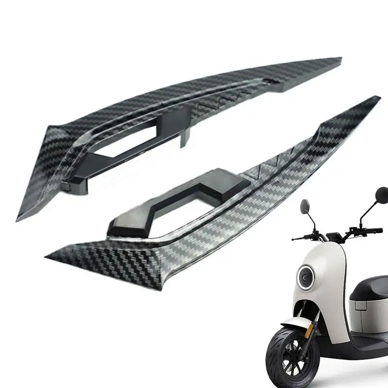 1Pair Universal Motorcycle Winglet Aerodynamic Spoiler Dynamic Wing Decoration Sticker Motorbike Scooter Decorations Christmas