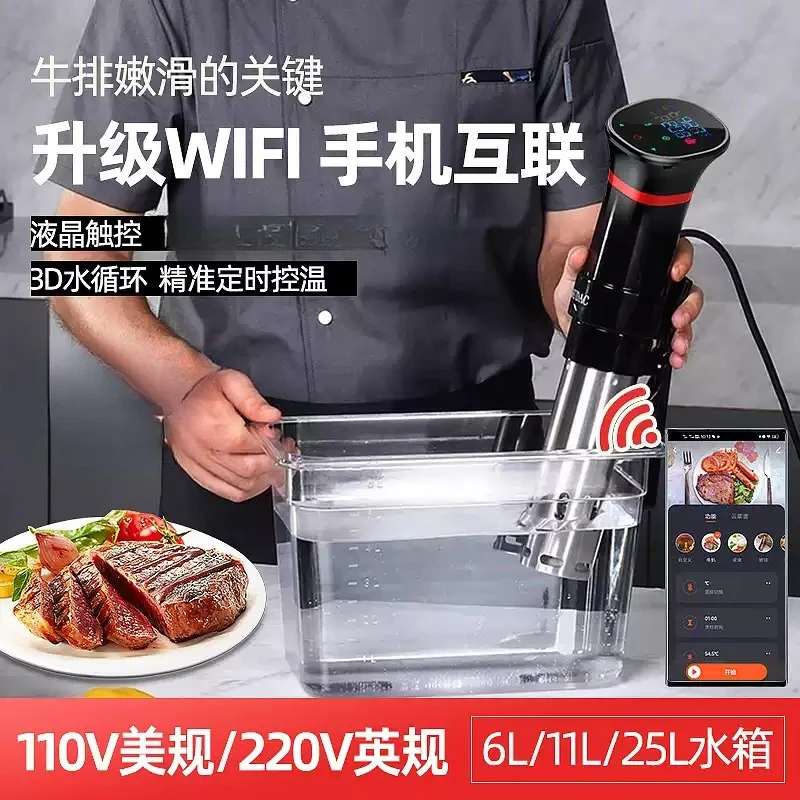 110V outlet low temperature slow cooking stick household sous vide steak vacuum thawing constant temperature WIFI cooking