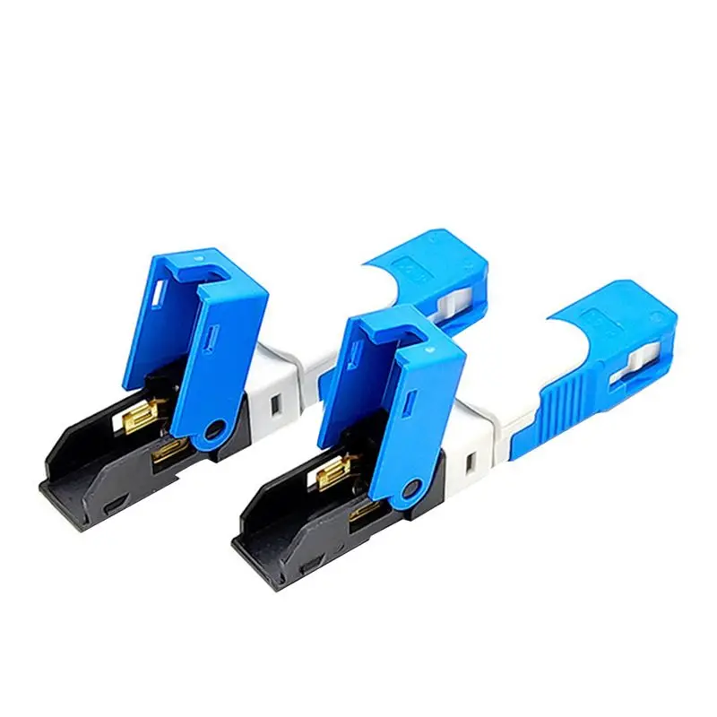 SCLS 100PCS/Lot FTTH ESC250D SC/UPC Single-Mode Fiber Optic Quick Connector FTTH SM Optic Fast Connector