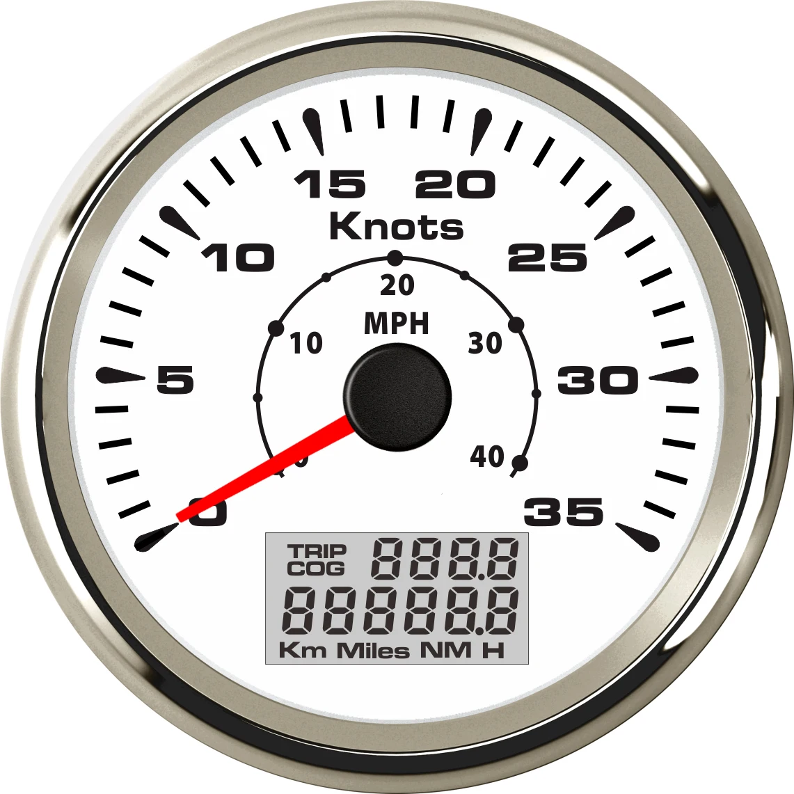 85mm GPS Speedometer Dual Unit Multifunctional Odometer Knot MPH KMH Marine Speed Gauge Indicator with GPS Antenna For Boat Car