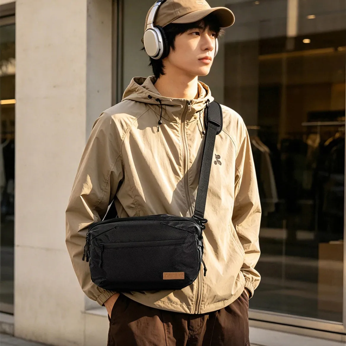 Waterproof camera sling bag Photography Crossbody Camera bag DSLR /SLR/mirrorless camera Shoulder Bag