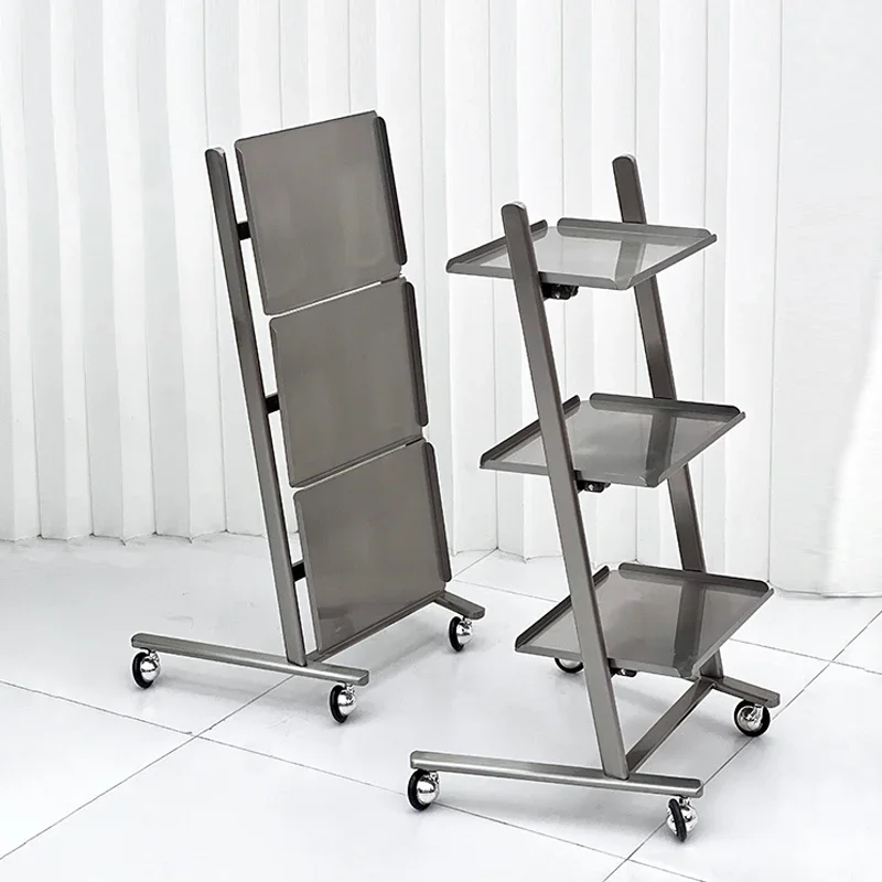 

Тележка-органайзер для косметики, усиленная, для парикмахерской, угловой туалетный столик, мебель для салона красоты, Wozek