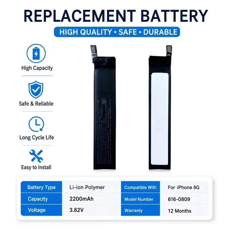 [New] for Ray-Ban Meta Wayfarer Smart Glasses 890-01923-B 160mAh 3.87V Li-ion Spare Repair Part Replacement Battery