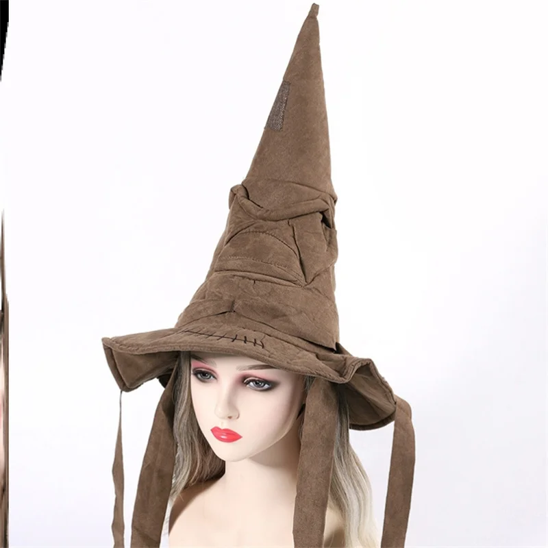 New Fashion Movies Witch Wizard Hat Potters Sorting Hat Leather Halloween Party Props Dress Up Hat Cosplay Decoration Costume