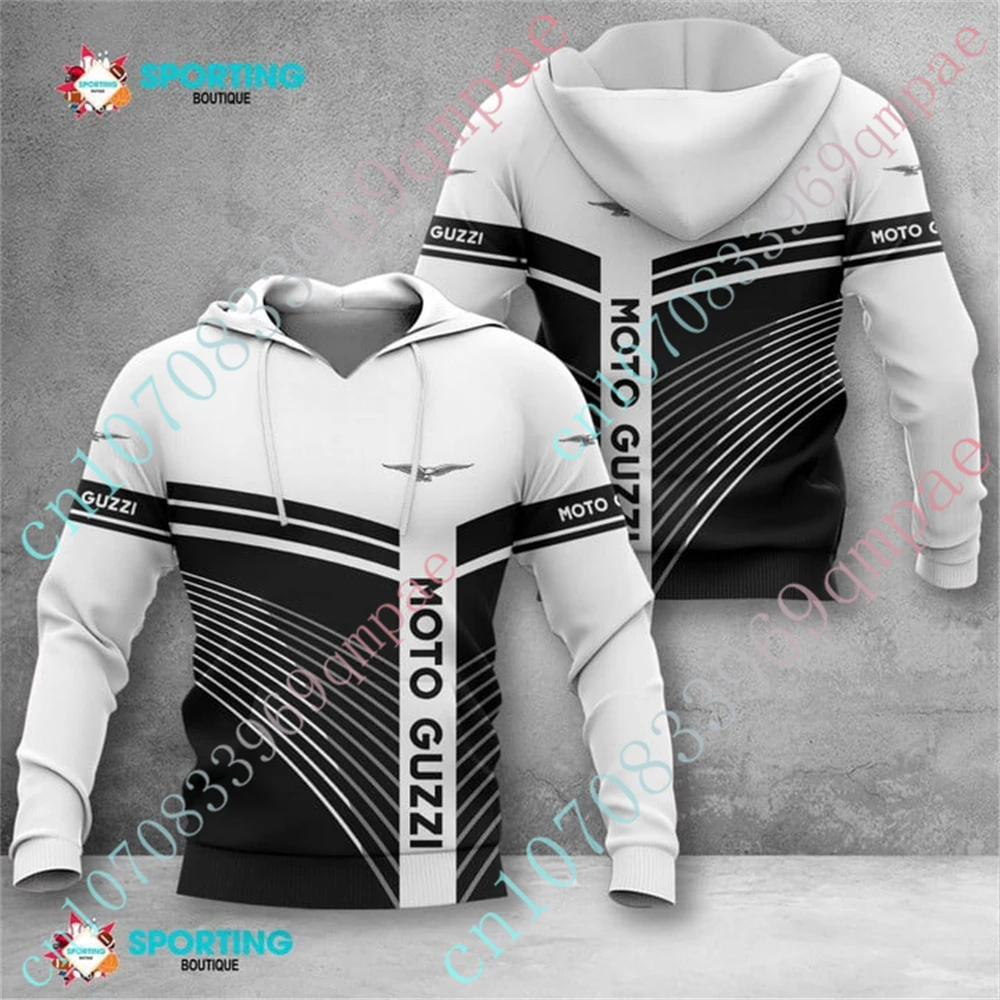 Moto Guzzi Sweatshirt Casual Hoodies For Men Women Anime 3D Printing Zip Hoodies Harajuku Pullover Unisex Clothing Custom Logo