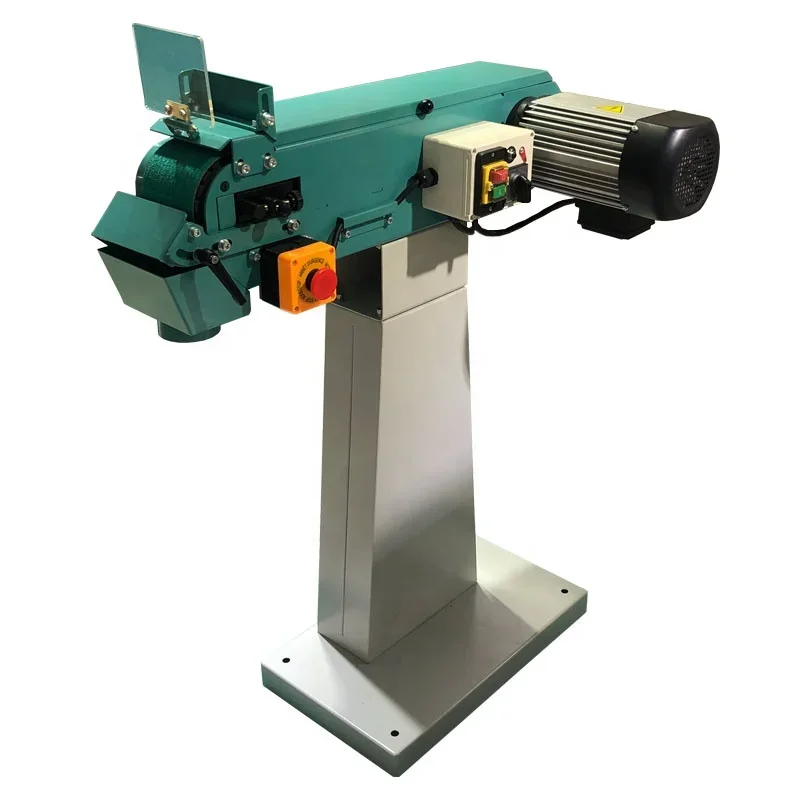 100mm*1500mm  Metal Sanding Belt Machine  Dual Speed Adjustable Height Drum Sander with Dust Collector Box