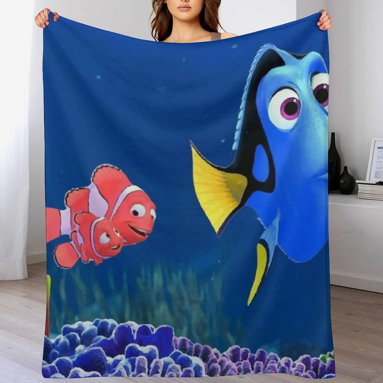 

Finding nemo Throw Blanket Blankets For Bed Stuffeds funny gift Blankets