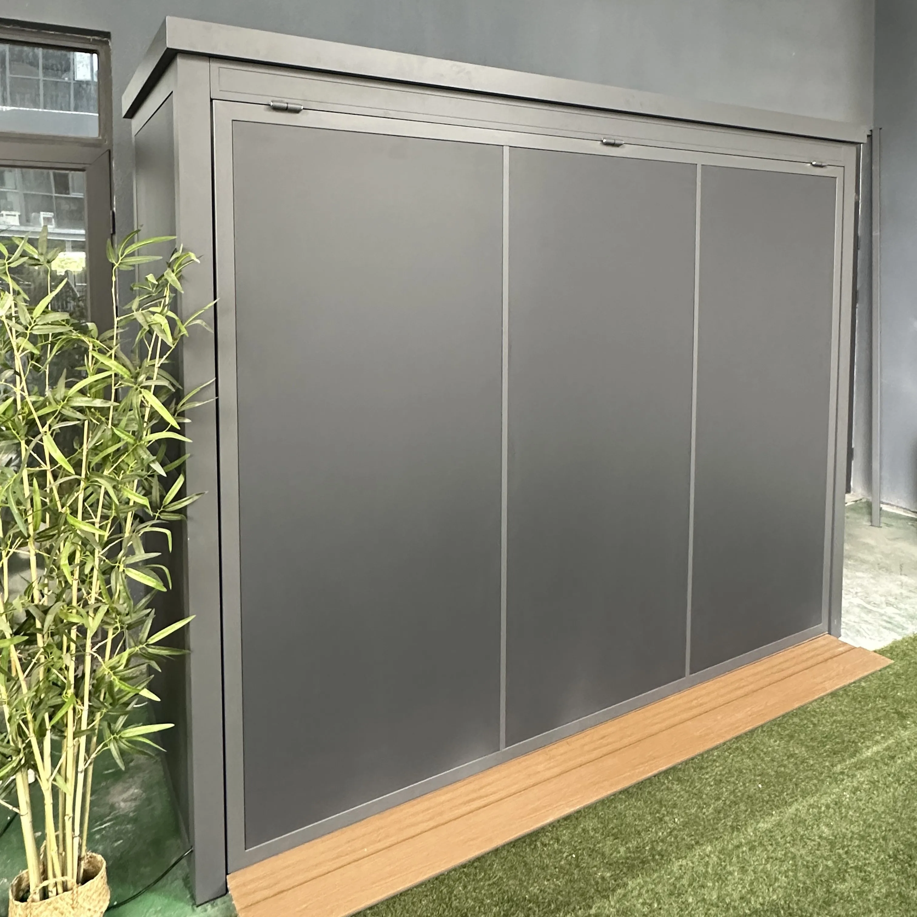 Premium Custom Outdoor Kitchen Shed Cabinets with Modern Luxurious Gas Grill Natural Gas & Propane Burner Options for Parties