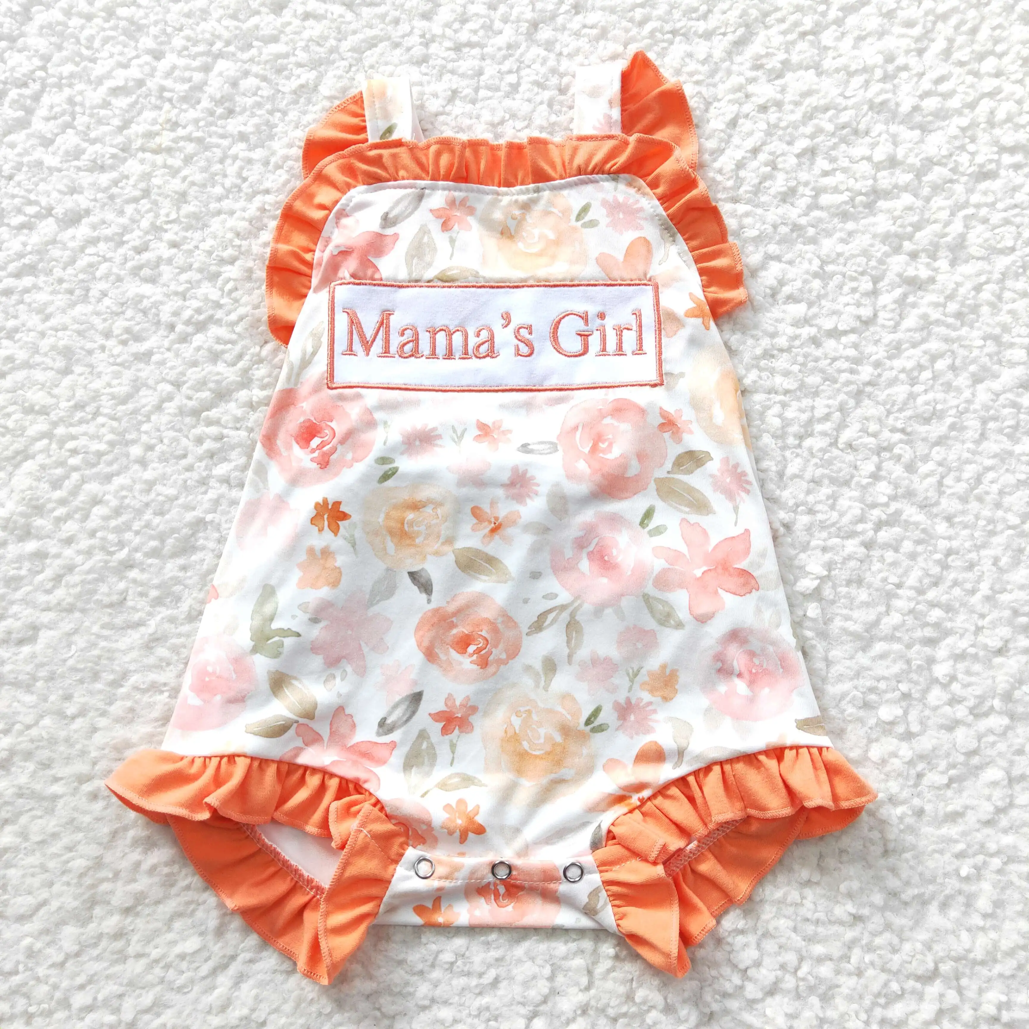 

SR0330 Wholesale baby rompers kids clothes girl sets Embroidered mama sleeveless romper baby girl clothes fashion girls dresses