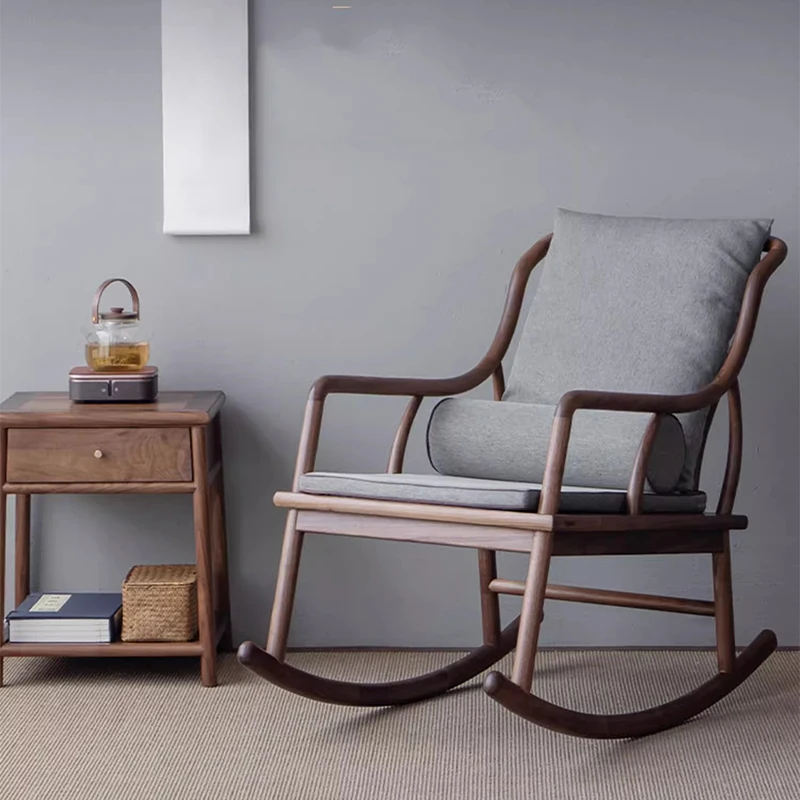 Kursi Ruang Tamu Kayu Nyaman Lounge Goyang Gaming Kursi Mewah Seluler Desainer Membaca Furnitur Balkon Poltrona