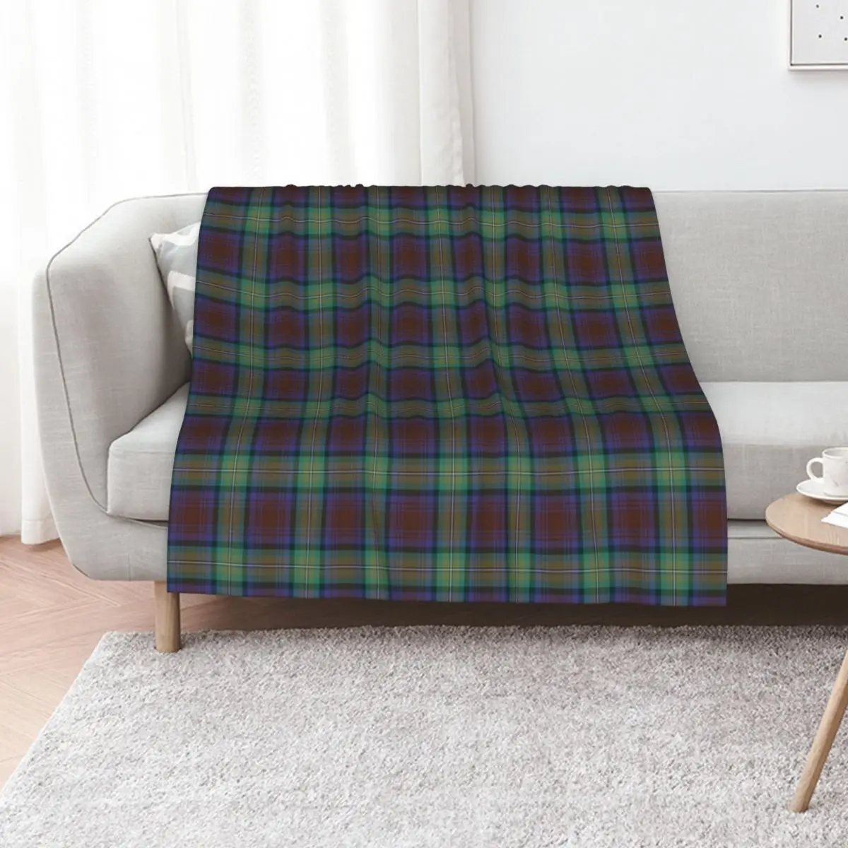 Isle of Skye Tartan | Cute Tartan Throw Blanket All Season Lightweight Soft Blanket for Bed