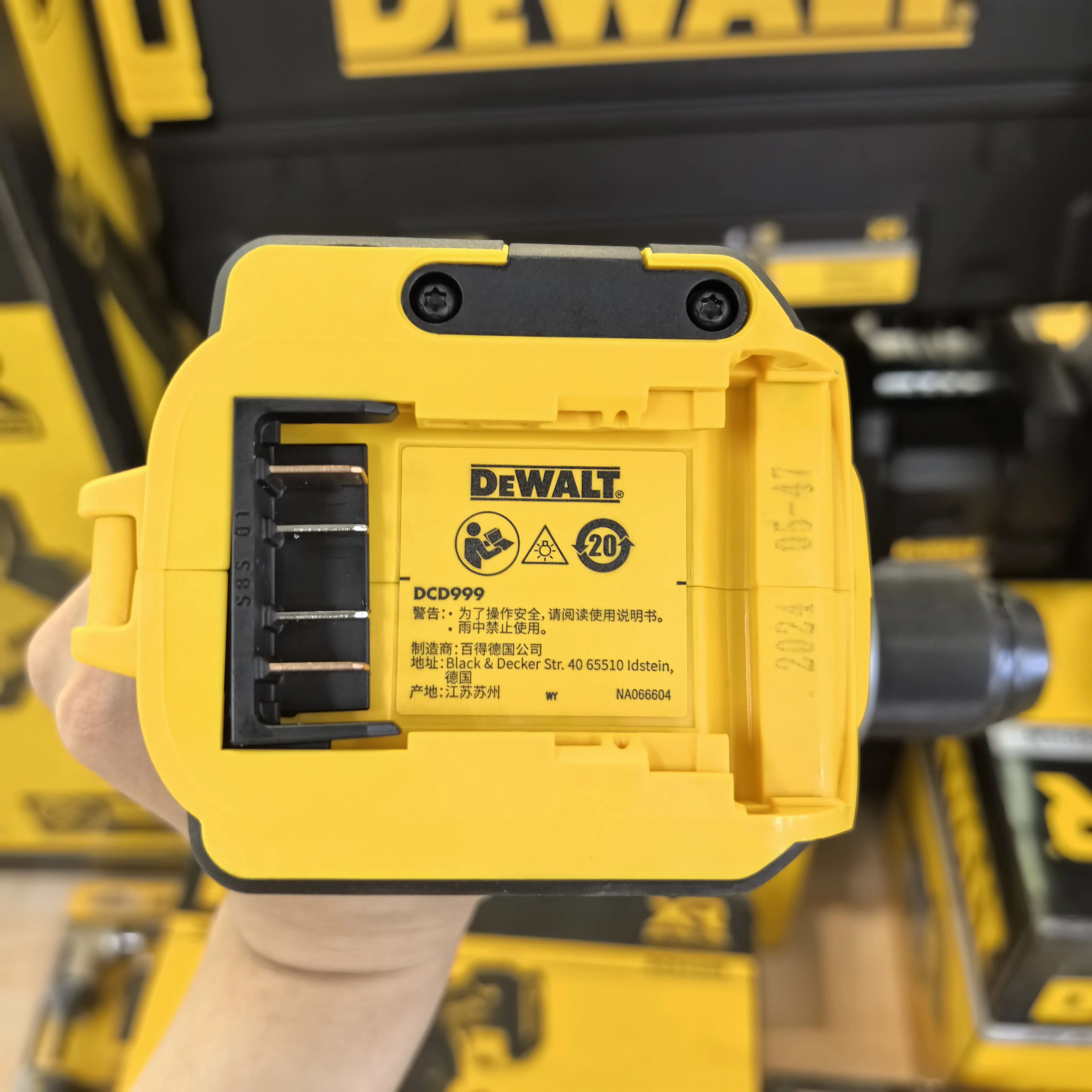 Batteria compatta DEWALT 20V DCBP034 DCBP520 MAX * POWERSTACK™Batteria agli ioni di litio sostitutiva 1.7A.h 5.0AH per utensile elettrico DeWalt MAX XR