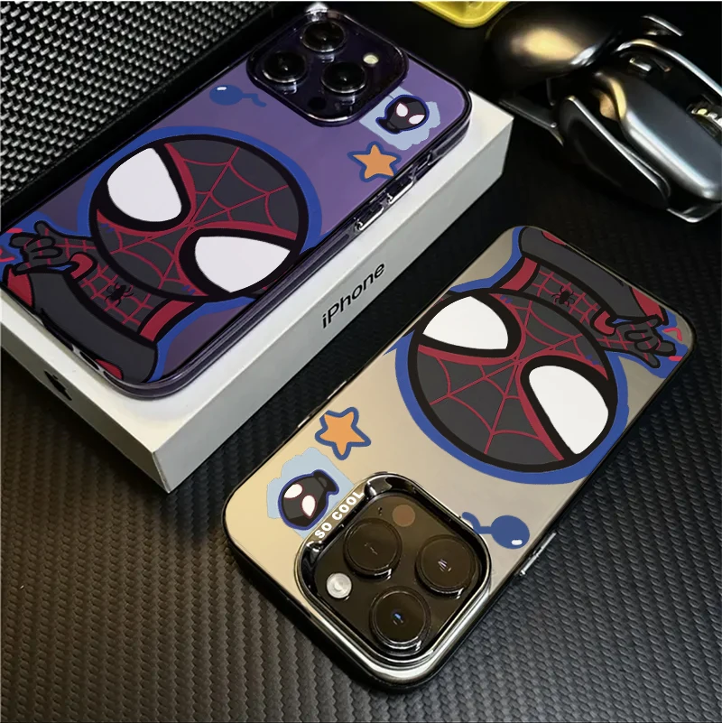 capinha capa Homem-Aranha nerd Fosca à prova de choque iPhone xr xs max 7/8 11 12 13 14 15 pro max plus case