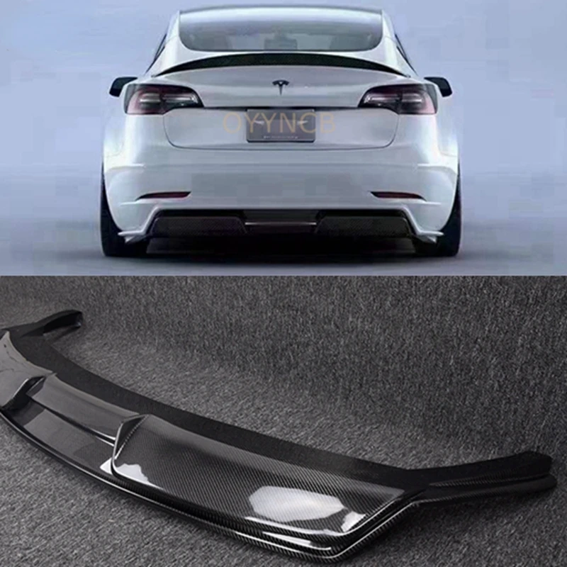 

2017-2020 Body Kit Diffuser for Model 3 Real Carbon Fiber Rear Lip Diffuser Spoiler Auto Parts