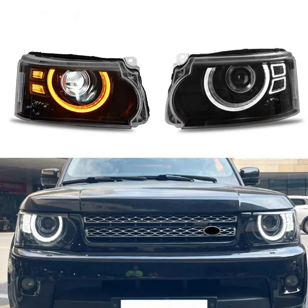 Head Lamp For Land Rover Range Rover Sport 2010-2013 L320 LED Headlight Upgrade Defender Style Headlights Automobile Parts