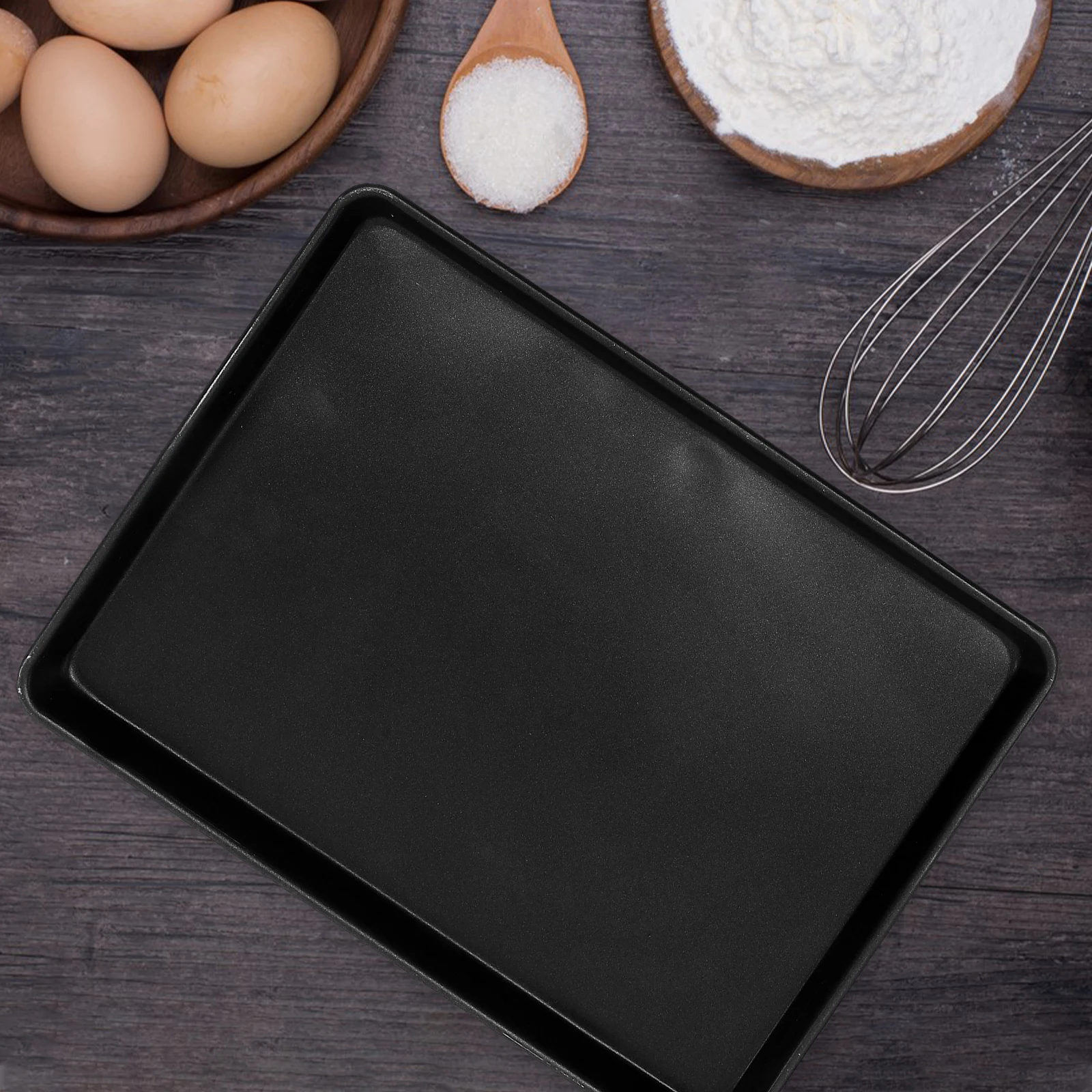 

Aluminum Alloy Baking Tray 450x330x25mm Rectangular Sheet Pan for Bread Cake Oven Bakeware Non Stick Easy Clean