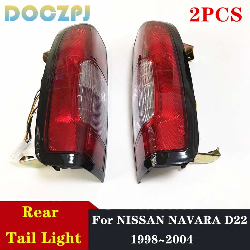 1Pair Left and Right Car Rear Bumper Brake Tail Light Stop Lamp For Navara NP300 D22 1998 1999 2000 2001 2002 2003 2004