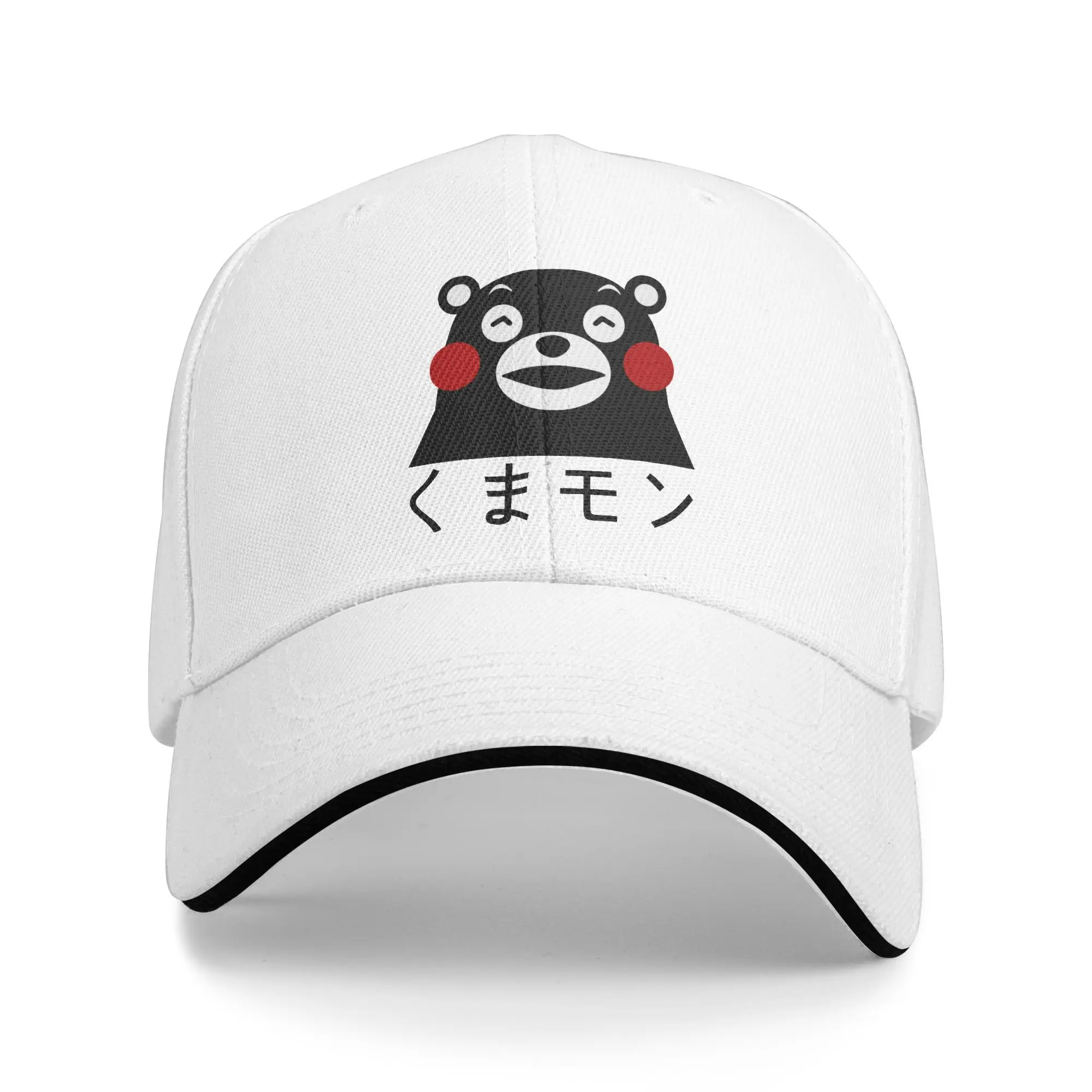 Satanic Bear Sun Baseball Cap Summer Couple Women  Print Trucker Hat Wholesale Streetwear Outdoor Gym Snapback Cap
