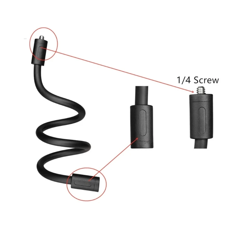 Cổ Ngỗng Linh Hoạt Kẹp Camera Cánh Tay Giá Đỡ Mount Adapter Cho Để Bàn Kẹp Chân Đế 1 4 Cổng Kết Nối