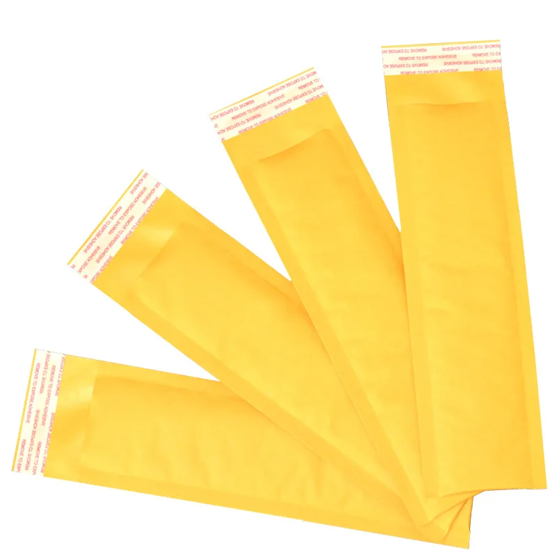 embalagem de papel kraft mailer bubble bags envelope de envio acolchoado com bubble mailing bolsa suprimentos empresariais estilo longo 50 pcs 01