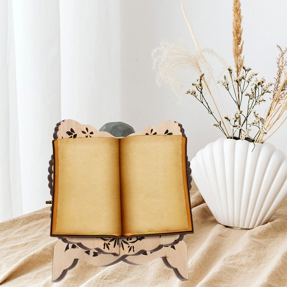 

2pcs Wood Stand For Reading X Shape Holder Stand Desktop Organizer Cooking Book Rack Kitchen Home Display 'S