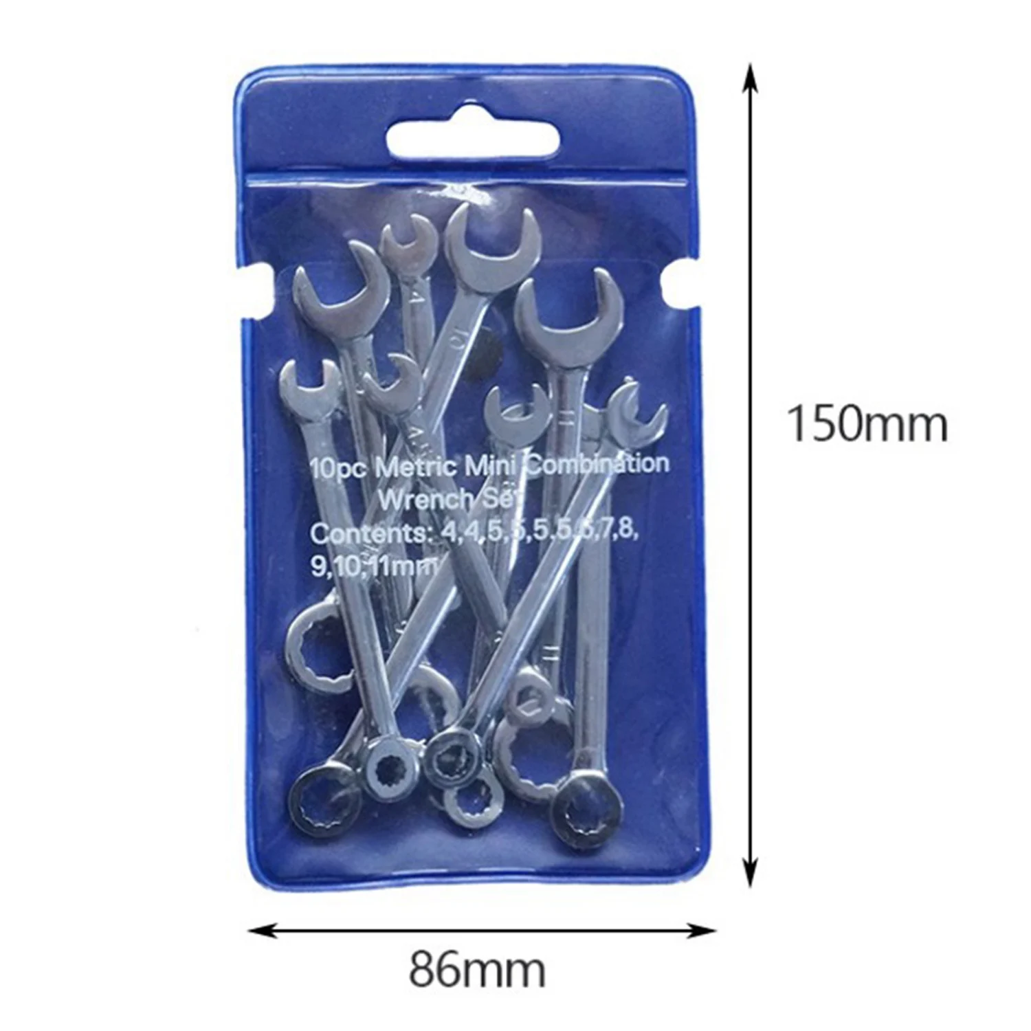 

10Pcs Mini Engineer Wrench Dual Heads Offset Ring Spanner Tools Spanner Combination Key 4-11Mm Wrenches Hand Set-ABRO