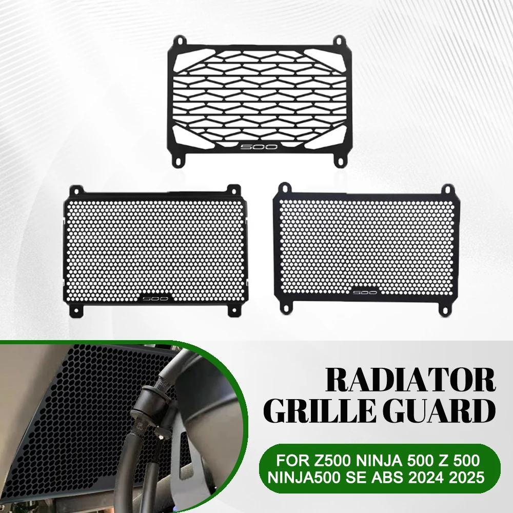

For Kawasaki Z500 Ninja 500 Z 500 Ninja500 SE ABS 2024 2025 Motorcycle Radiator Guard Protector Grille Cover Parts Accessorie