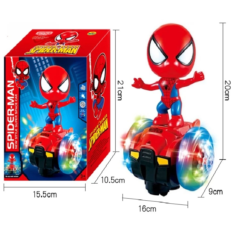 Marvel Avengers Spider-Man Captain America iron Man Electric Stunt Light Music Balance Car Children's Christmas Gift Toys