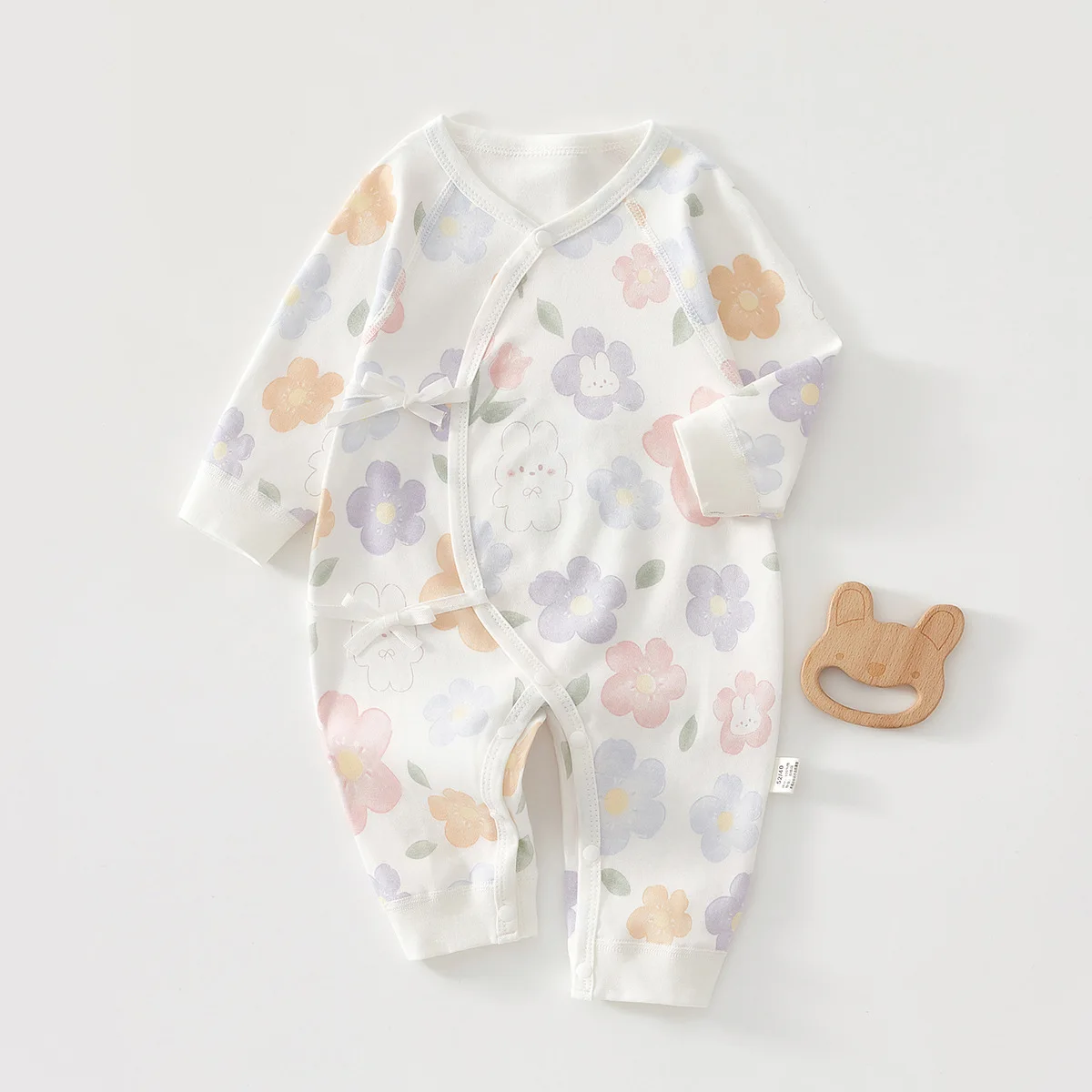 AYNIGIELL Spring and Autumn 0-6Months Baby Rompers Newborn Girls Boys 100%Cotton Clothes of Long Seeve Infant Clothing Pajamas