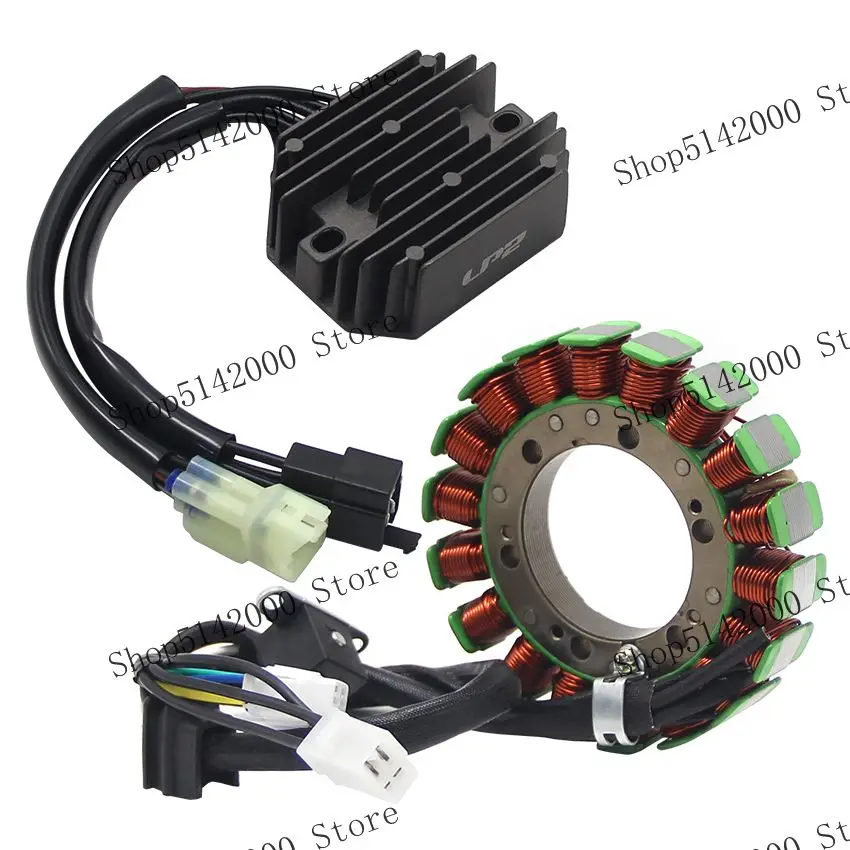 For Arctic Cat ATV 400 4X4 2X4 Fis VP Automatic Transmission TBX TRV 3430-053 Magneto Stator Coil + Voltage Regulator Rectifier