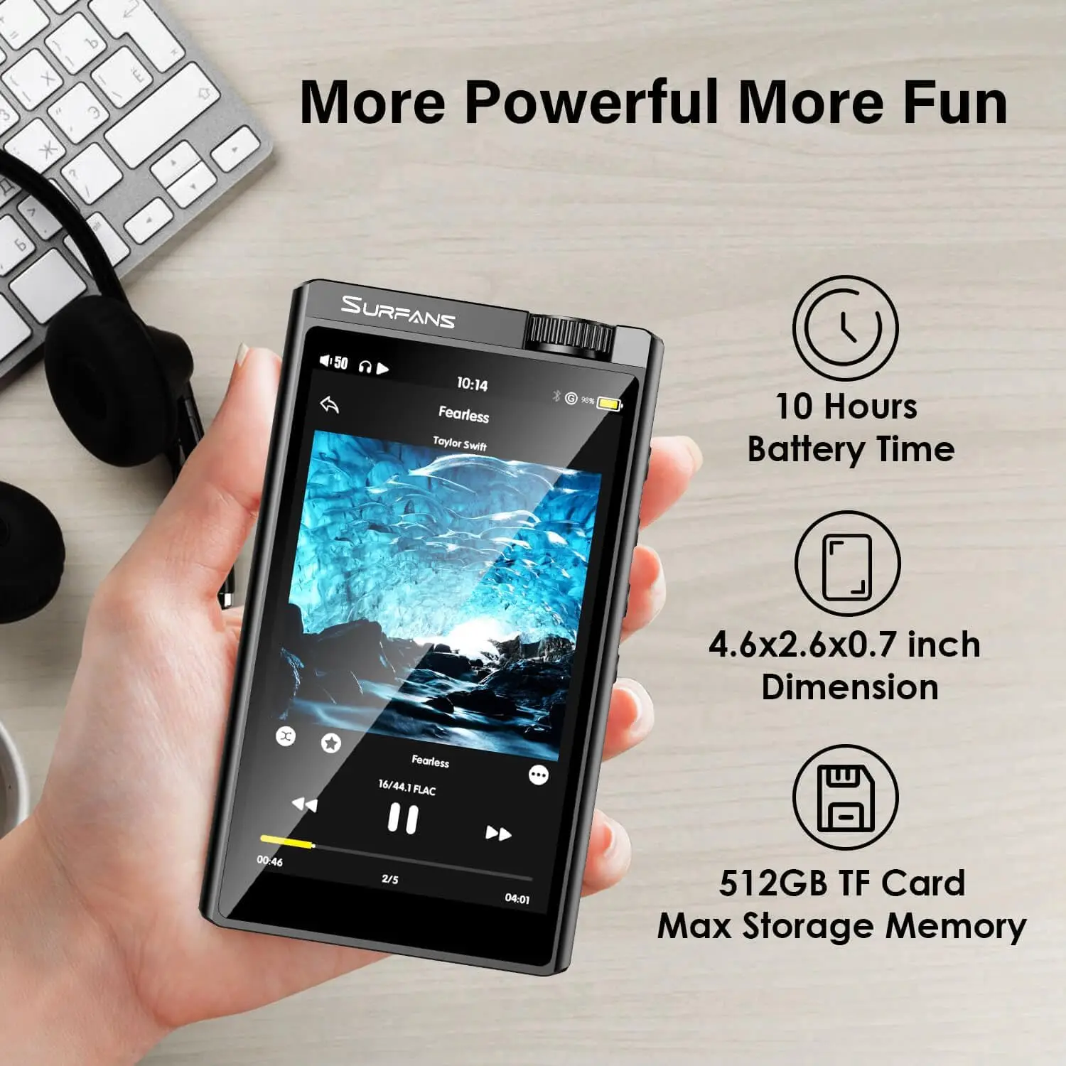 Facotry-sold HiFi Mp3 Player with Bluetooth DSD Lossless Music Player 4.0 inches touch screen 128GB