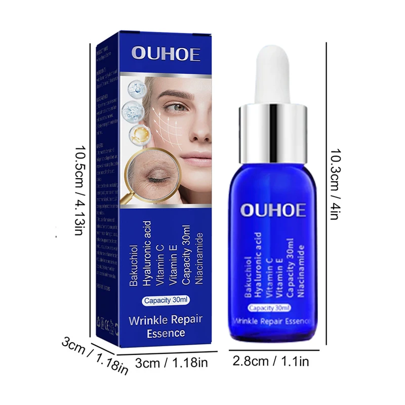 Anti-Ageing Effective Anti-Wrinkle Facial Serum Remove Facial Wrinkles Fine Lines Around Eyes Crow\'s Feet Neck Wrinkl Cosmetic