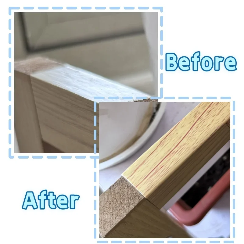 1Roll 5m/196.85inch U-Shape Edge Banding Self-Adhesive Edge,For Veneer Furniture Edging Trim Cabinet Table Repair Restoration image 6