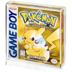 Luxury Clear Acrylic Protective Case Game Boy Box Protector Clear Storage Cards Box Display for Pokemon Nintendo GameBoy Box