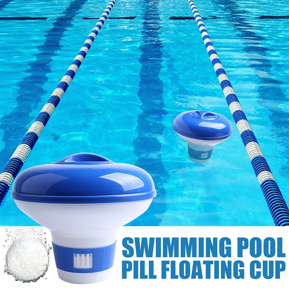 Swimming Pool Floating Chlorine Tablet Dispenser Water Disinfection Box  Automatic Chlorine Dispenser Pool Sterilizer Clean Tool