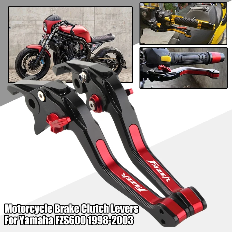 

Для Yamaha Fazer FZS 600 FZS600 1998-2003 1999 2000 2001 2002 аксессуары для мотоциклов с ЧПУ регулируемые короткие рычаги тормозной муфты