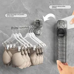 Suction Cup Travel Clothes Hanger Gifts 6-hole Snap-on Drying Rack Portable Storage Clothes Hanger Clothes Drying Rack